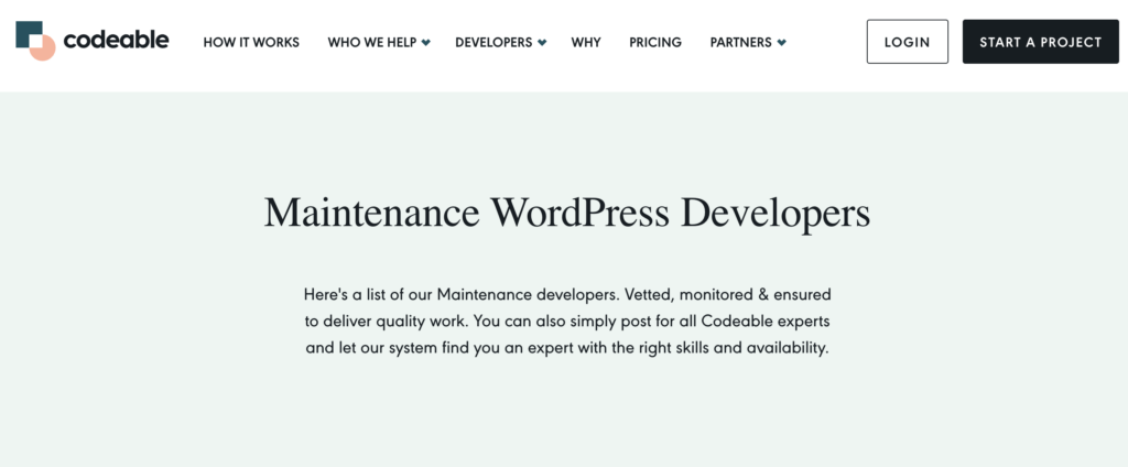 Codeable-wordpress-maintenance-services